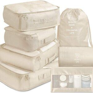 Packing Cubes, Travel Luggage Packing Organizers Set with Toiletry Bag